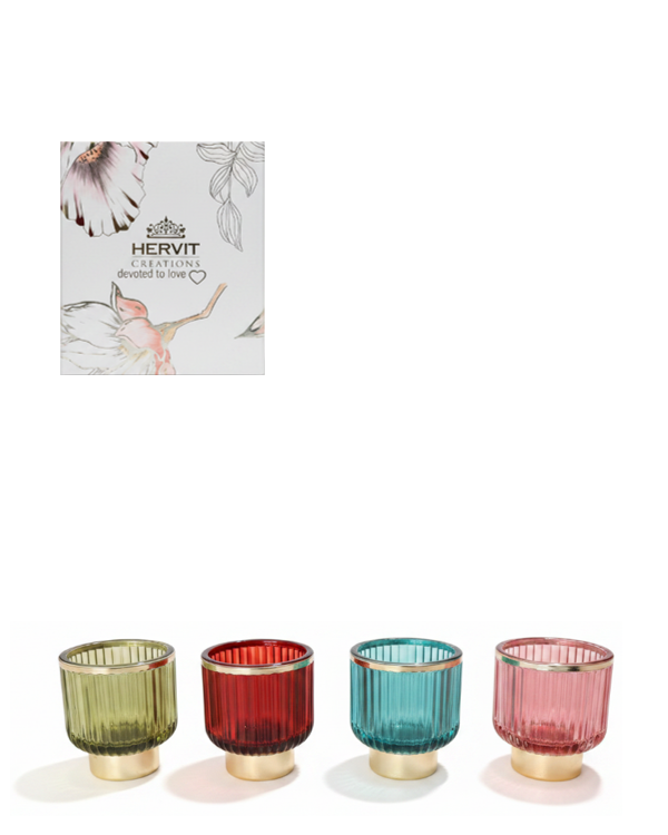 GLASS TEA LIGHT HOLDERS