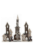 WOODEN SNOWY HOUSES